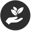 Enviromental impact icon round