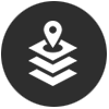 GIS icon round